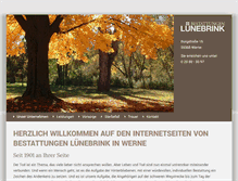 Tablet Screenshot of bestattungen-luenebrink.de